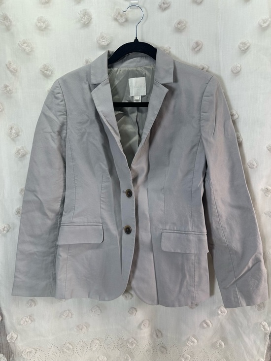J. Crew Jackets & Blazers - J. Crew Light Gray Women’s Gray Cotton Blazer Size 6